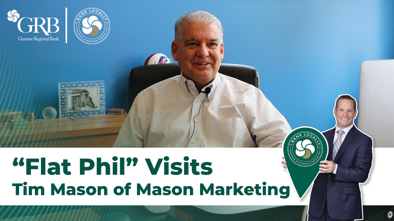 Flat Phil visits Tim Mason of Mason Marketing