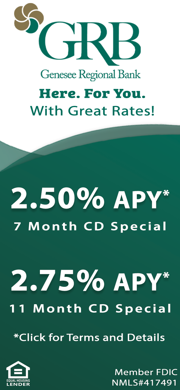 Current Interest Rates Savings, Checking, CDs Genesee Regional Bank