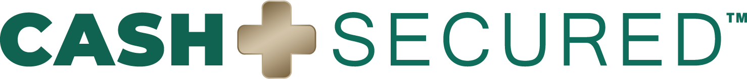 Cash Plus Secured - Single Line Logo