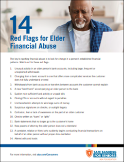 red Flags for Elder Abuse Awareness