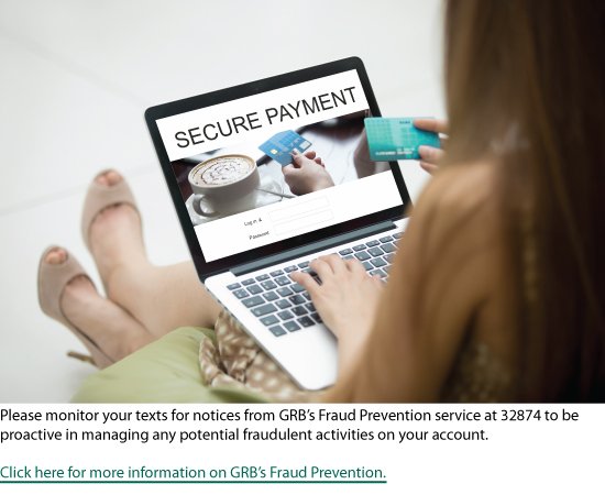 For more details on GRB's text-based fraud prevention service