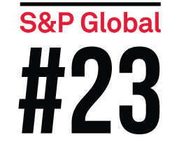 S&P logo with No. 23 ranking in text