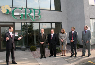 GRB Bank ribbon cutting