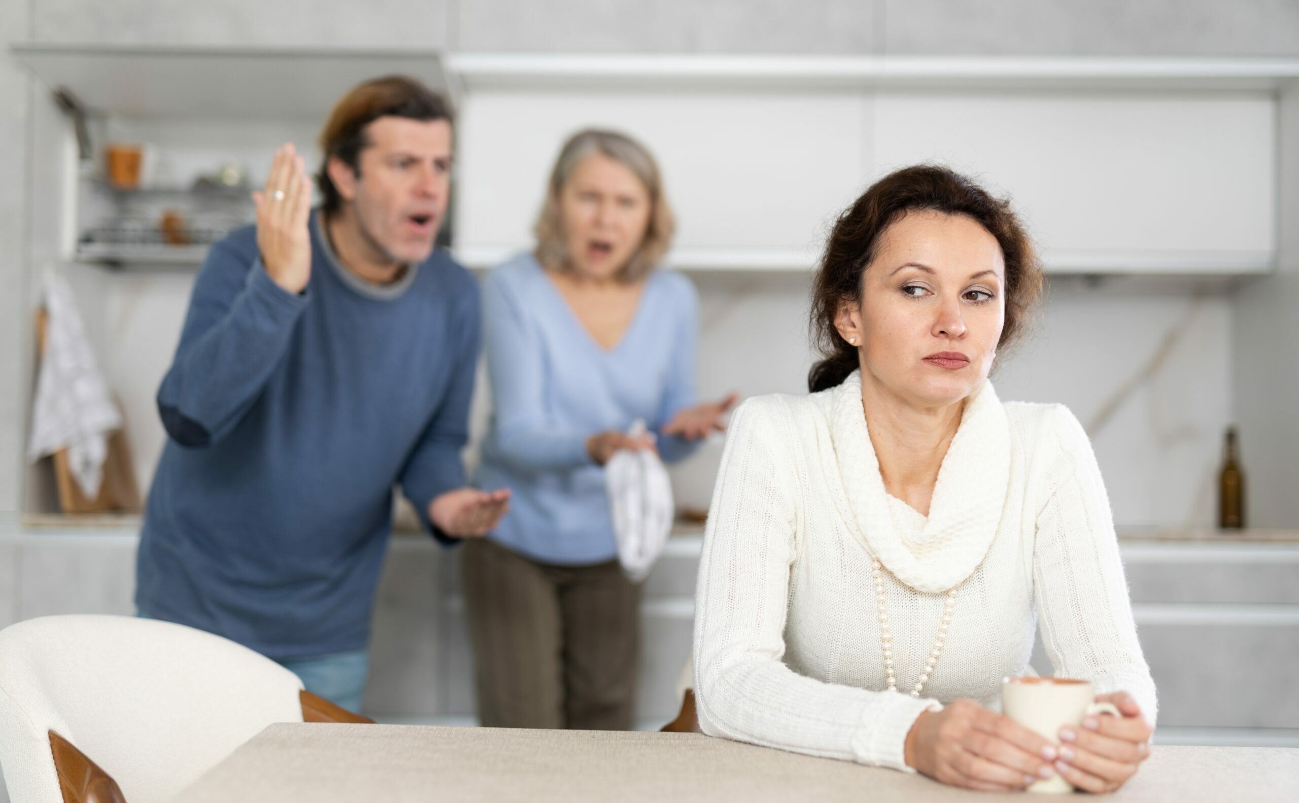 Woman facing stress and anxiety of an estate settlement with mistakes.